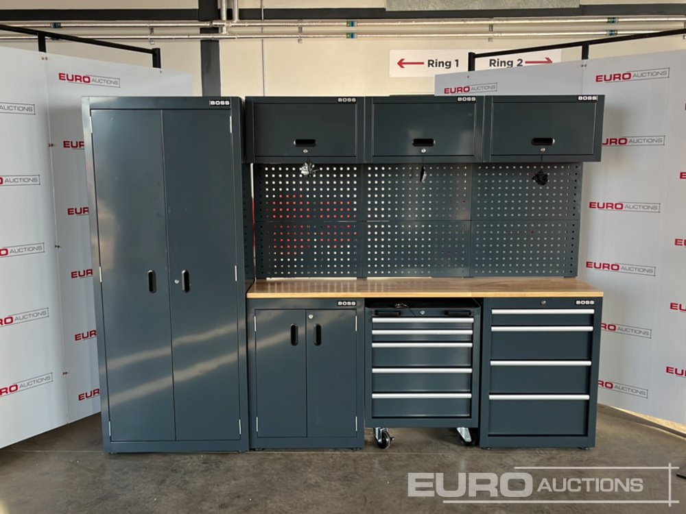 Unused Boss 2.6m 9 Drawer, 5 Cabinet Tool Station (3 Boxes) - Garage & Verkstadsutrustning: bild 2 Unused Boss 2.6m 9 Drawer, 5 Cabinet Tool Station (3 Boxes) - Garage & Verkstadsutrustning: bild 2
