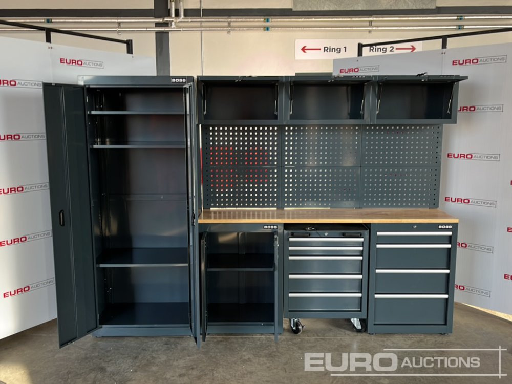 Unused Boss 2.6m 9 Drawer, 5 Cabinet Tool Station (3 Boxes) - Garage & Verkstadsutrustning: bild 4 Unused Boss 2.6m 9 Drawer, 5 Cabinet Tool Station (3 Boxes) - Garage & Verkstadsutrustning: bild 4