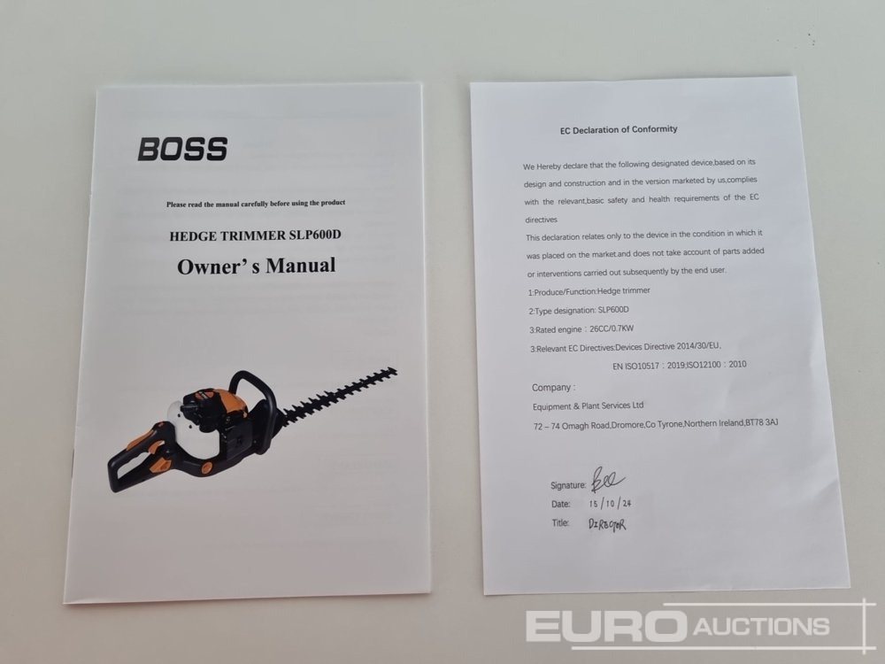 Entreprenadutrustning Unused Boss SLP600D: bild 40