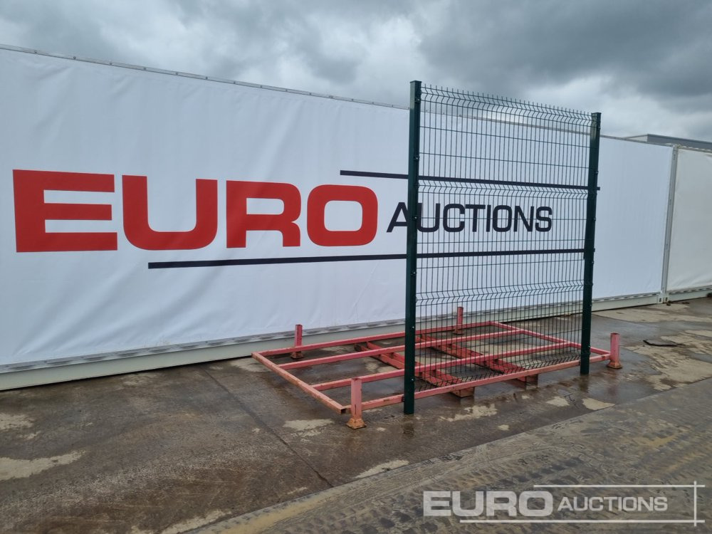 Unused Galvanised & Powder Coated Heavy Duty (5mm) Wire Mesh Fencing, 25 x H2.4m x W2.2m Panels, 26 x 60mm x 60mm x3m Posts, with Fittings (Green) - Entreprenadutrustning: bild 1 Unused Galvanised & Powder Coated Heavy Duty (5mm) Wire Mesh Fencing, 25 x H2.4m x W2.2m Panels, 26 x 60mm x 60mm x3m Posts, with Fittings (Green) - Entreprenadutrustning: bild 1