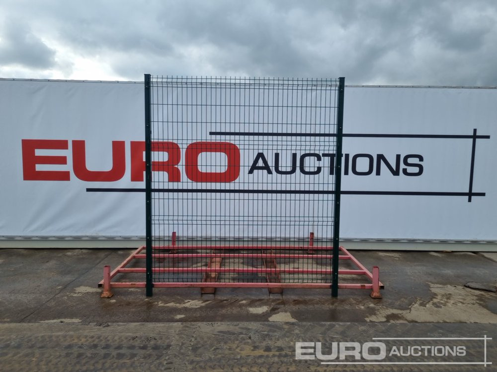 Unused Galvanised & Powder Coated Heavy Duty (5mm) Wire Mesh Fencing, 25 x H2.4m x W2.2m Panels, 26 x 60mm x 60mm x3m Posts, with Fittings (Green) - Entreprenadutrustning: bild 2 Unused Galvanised & Powder Coated Heavy Duty (5mm) Wire Mesh Fencing, 25 x H2.4m x W2.2m Panels, 26 x 60mm x 60mm x3m Posts, with Fittings (Green) - Entreprenadutrustning: bild 2
