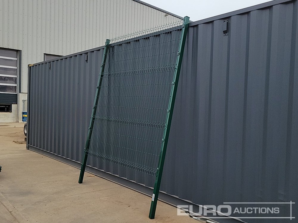 Unused Galvanised & Powder Coated Heavy Duty (5mm) Wire Mesh Fencing, 25 x H2.4m x W2.2m Panels, 26 x 60mm x 60mm x3m Posts, with Fittings (Green) - Entreprenadutrustning: bild 5 Unused Galvanised & Powder Coated Heavy Duty (5mm) Wire Mesh Fencing, 25 x H2.4m x W2.2m Panels, 26 x 60mm x 60mm x3m Posts, with Fittings (Green) - Entreprenadutrustning: bild 5