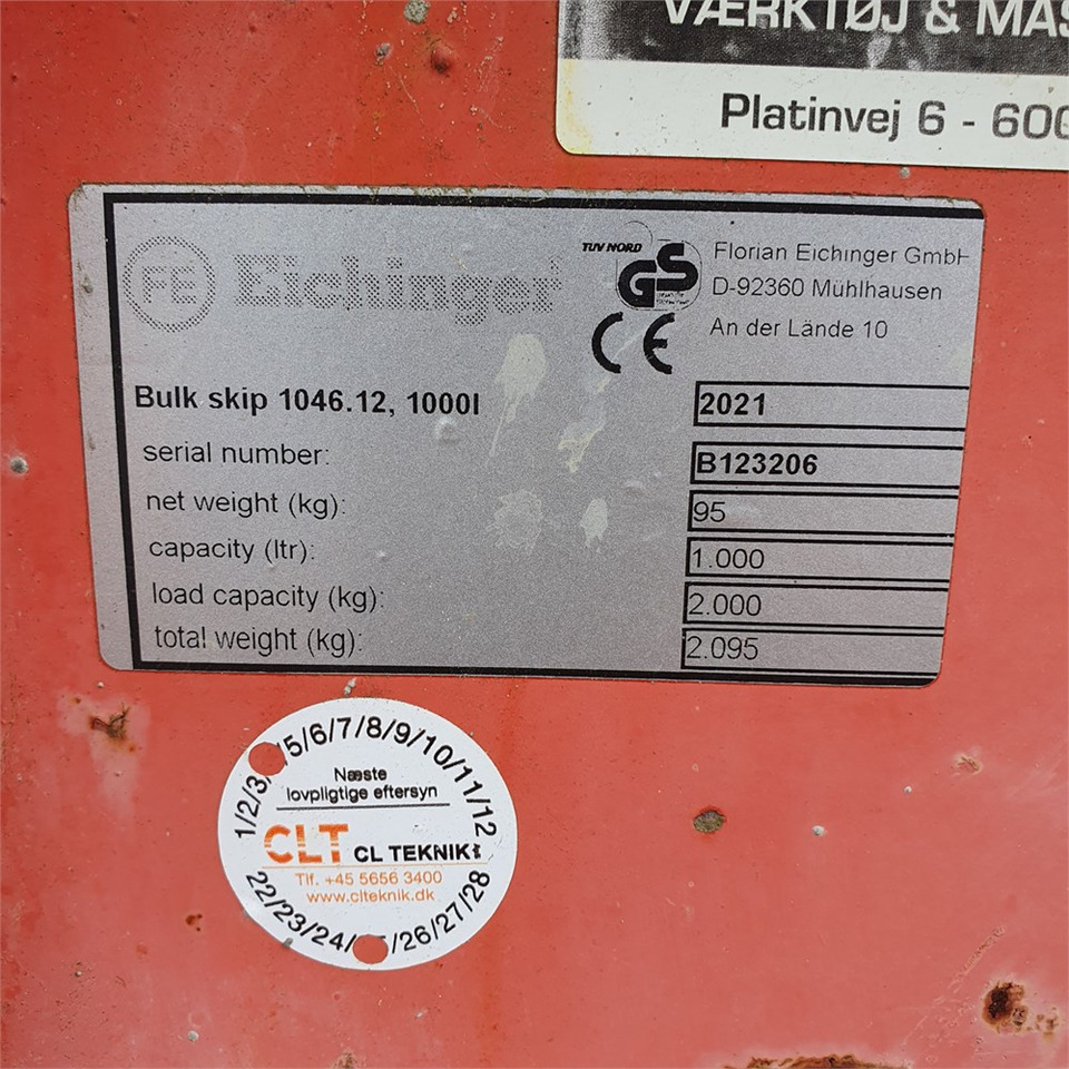 Eichinger 1000 liter - Betongblandare: bild 5 Eichinger 1000 liter - Betongblandare: bild 5