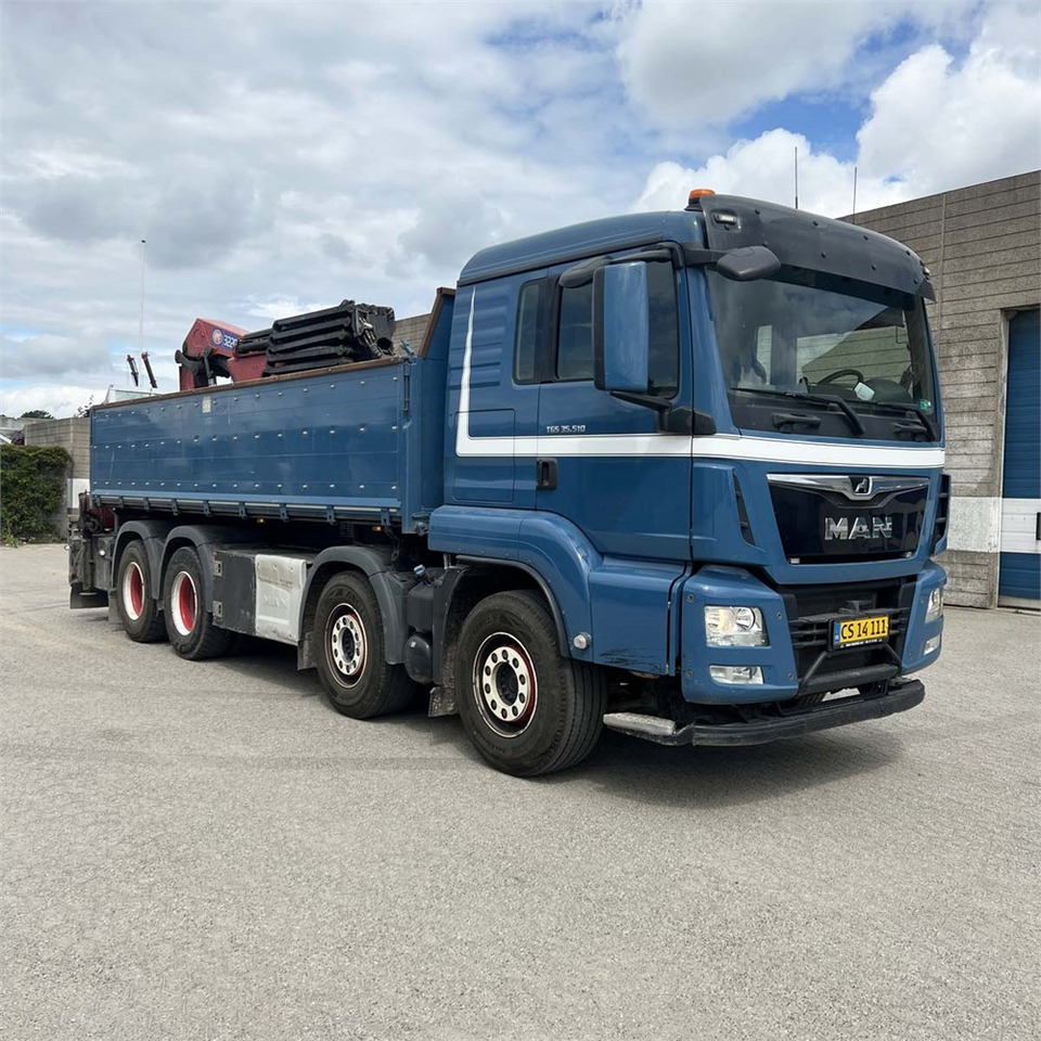 MAN TGS 35.510 8x4 BL - Kranbil, Flakbil: bild 1 MAN TGS 35.510 8x4 BL - Kranbil, Flakbil: bild 1