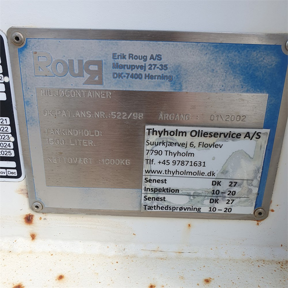 Roug A/S 1500 Liter - Lagringstank: bild 5 Roug A/S 1500 Liter - Lagringstank: bild 5