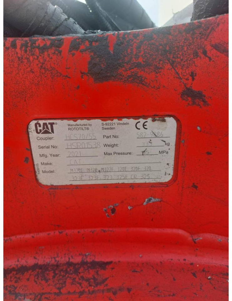 CAT HCS70/55/582-9886 - Redskapsfäste: bild 2 CAT HCS70/55/582-9886 - Redskapsfäste: bild 2