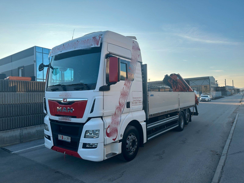 MAN TGX 26.440 - Flakbil, Kranbil: bild 2 MAN TGX 26.440 - Flakbil, Kranbil: bild 2