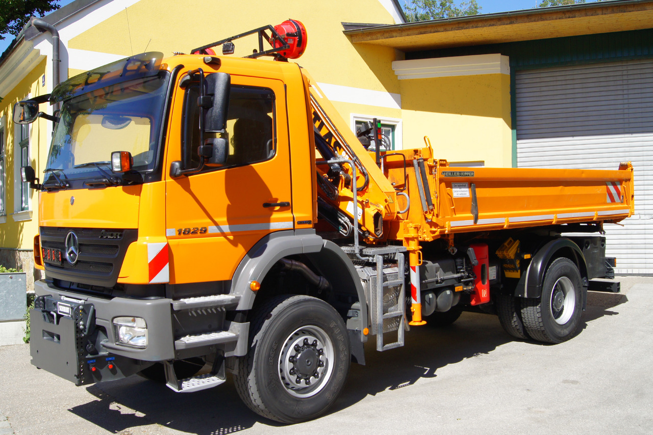 MERCEDES-BENZ AXOR 1829 4x4/EURO 5/ATLAS 65.2/MEILLER/Winterdienst - Tippbil lastbil, Kranbil: bild 2 MERCEDES-BENZ AXOR 1829 4x4/EURO 5/ATLAS 65.2/MEILLER/Winterdienst - Tippbil lastbil, Kranbil: bild 2