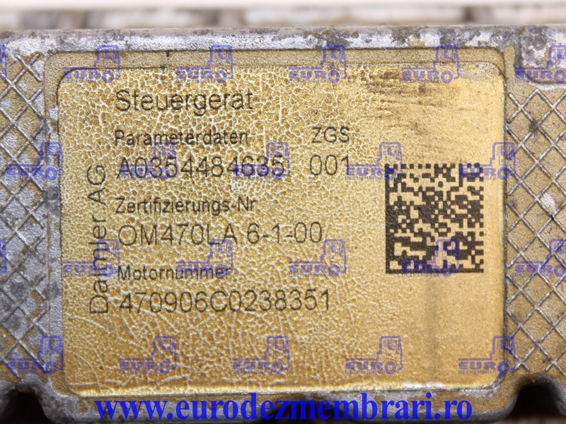 CALCULATOR MOTOR MERCEDES ACTROS OM470LA A0014469735 - Kontrollenhet för Lastbil: bild 2 CALCULATOR MOTOR MERCEDES ACTROS OM470LA A0014469735 - Kontrollenhet för Lastbil: bild 2
