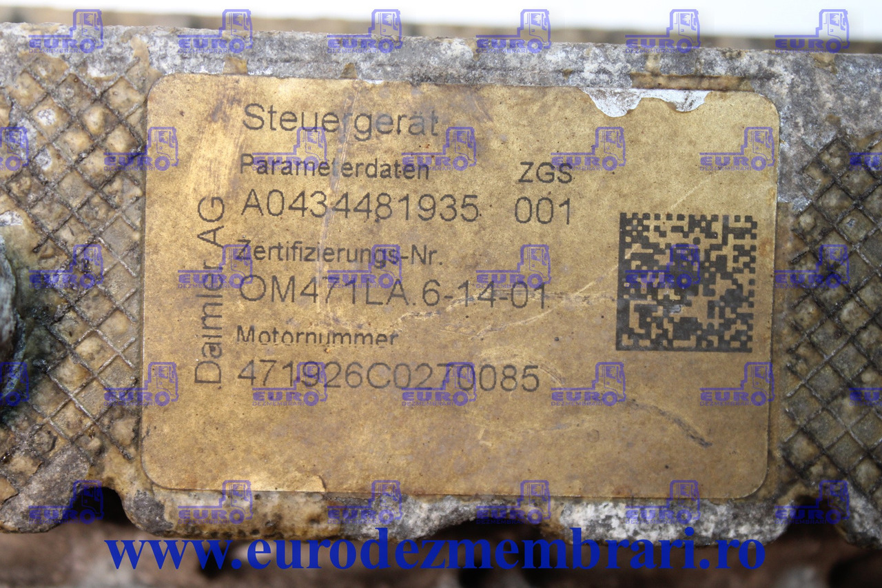 CALCULATOR MOTOR MERCEDES ACTROS OM471LA A0014466235, A0434481935 - Kontrollenhet för Lastbil: bild 2 CALCULATOR MOTOR MERCEDES ACTROS OM471LA A0014466235, A0434481935 - Kontrollenhet för Lastbil: bild 2