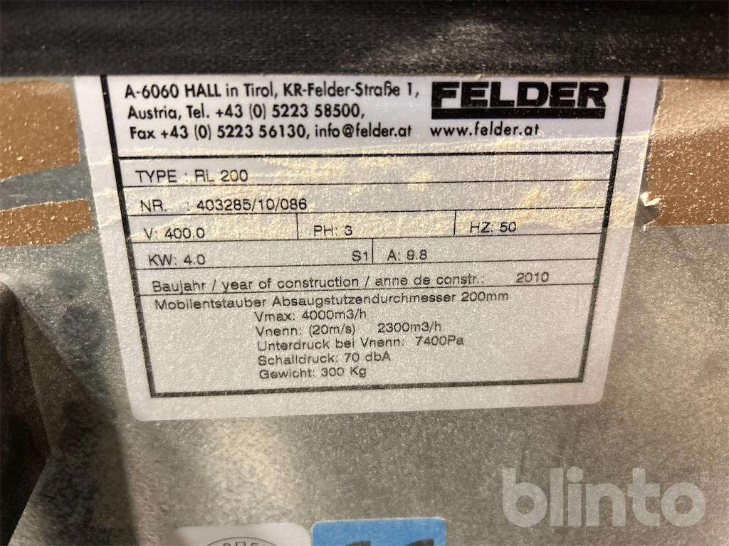 Felder RL 200 - Industrimaskin: bild 3 Felder RL 200 - Industrimaskin: bild 3