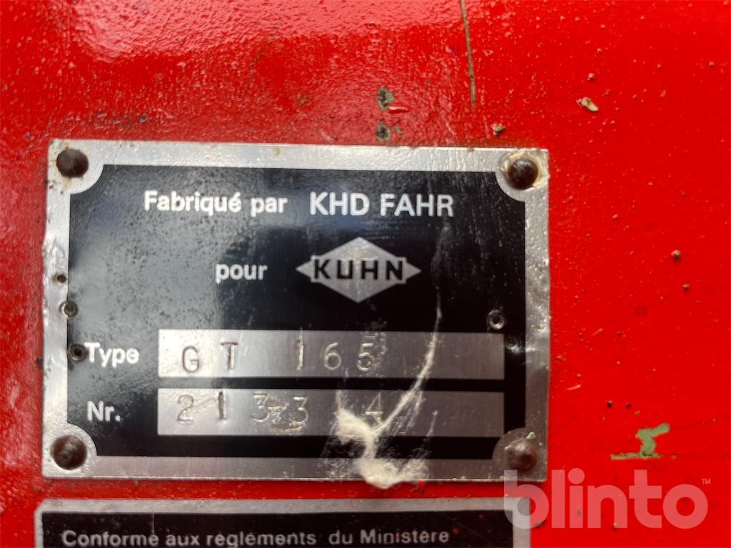 Kuhn GT 165 - Slåttermaskin: bild 5 Kuhn GT 165 - Slåttermaskin: bild 5