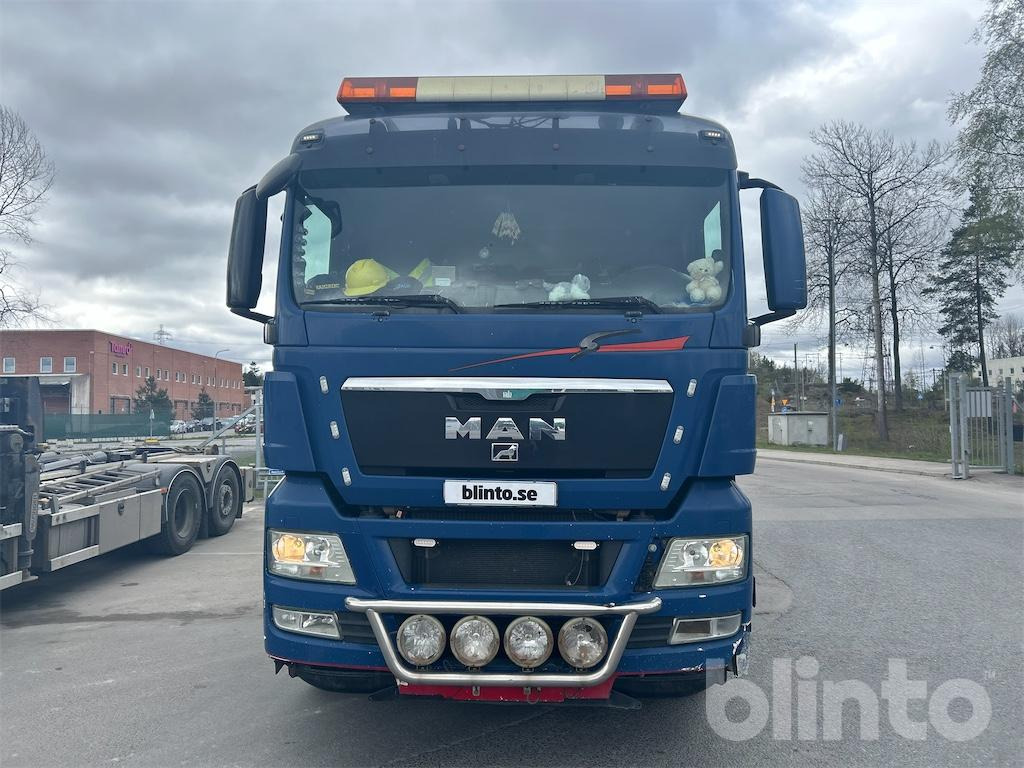 MAN 18X / TGX 26.480 / Med flak - Lastbil med kabelsystem: bild 2 MAN 18X / TGX 26.480 / Med flak - Lastbil med kabelsystem: bild 2