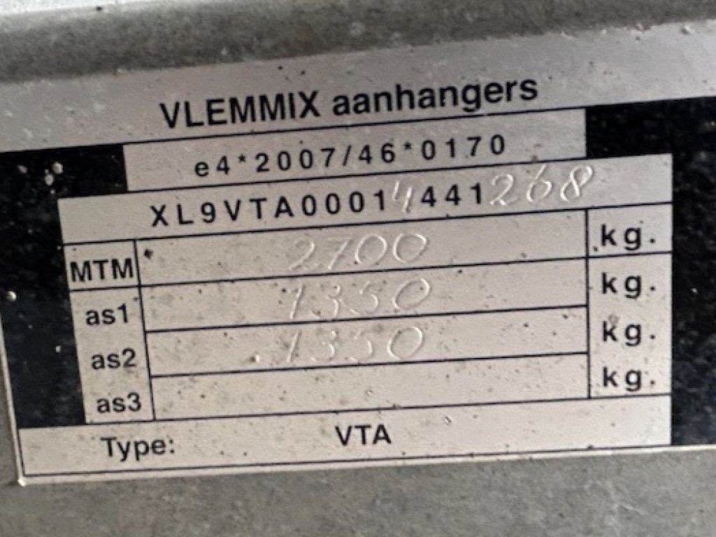 VLEMMIX KF27 - Tippsläp: bild 5 VLEMMIX KF27 - Tippsläp: bild 5