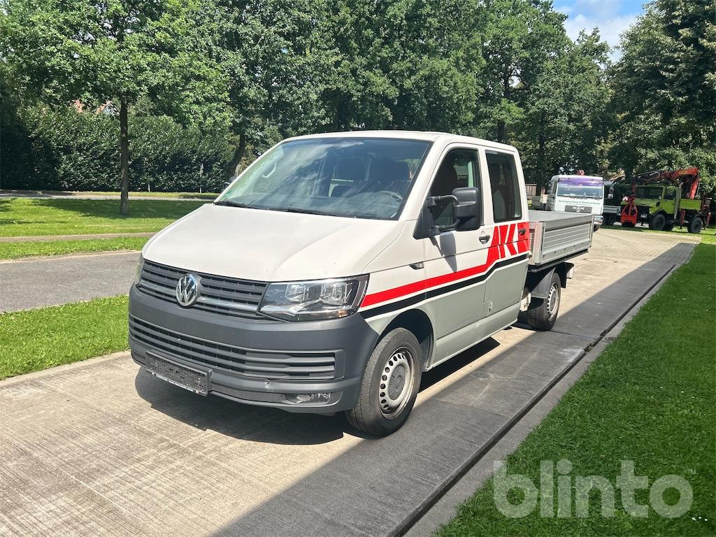 Volkswagen T6 2.0 TDI Doka 6 Sitzer TÜV 5-27 - Transportbil med flak, Dubbelhytt transportbil: bild 1 Volkswagen T6 2.0 TDI Doka 6 Sitzer TÜV 5-27 - Transportbil med flak, Dubbelhytt transportbil: bild 1
