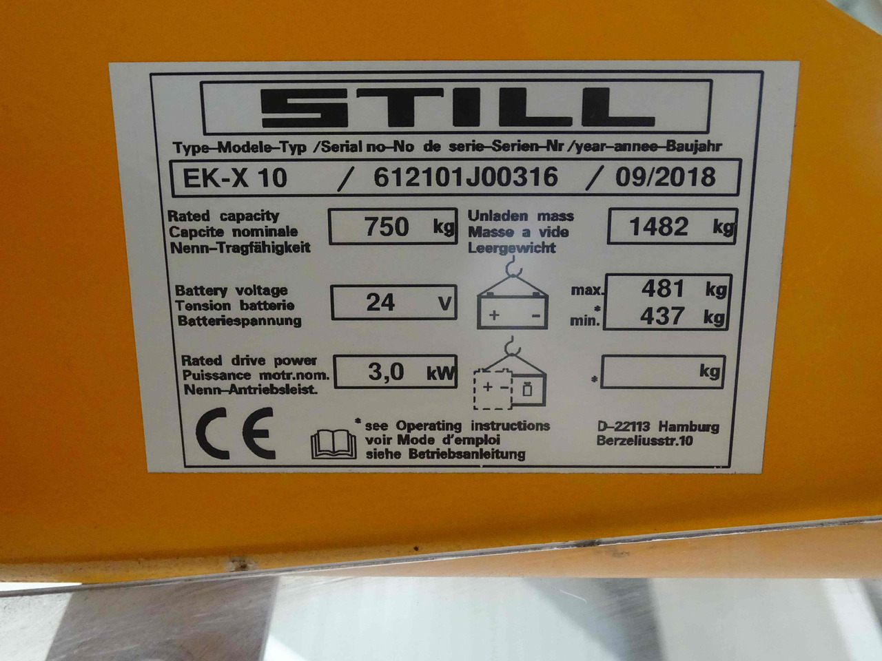 Still EK-X - Plocktruck: bild 5 Still EK-X - Plocktruck: bild 5