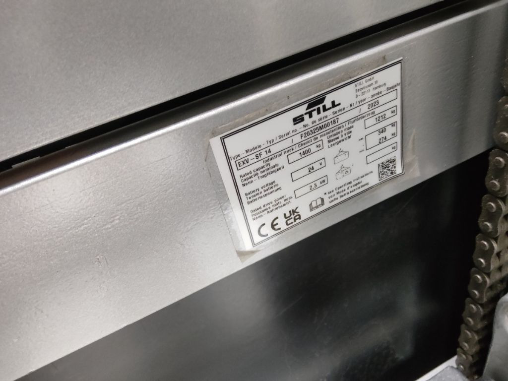 Still EXV-SF14/BATT.NEU - Staplare: bild 5 Still EXV-SF14/BATT.NEU - Staplare: bild 5