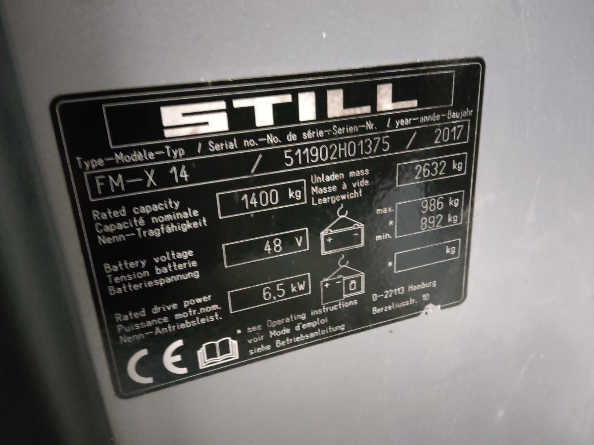 Still FM-X14 - Skjutstativtruck: bild 5 Still FM-X14 - Skjutstativtruck: bild 5