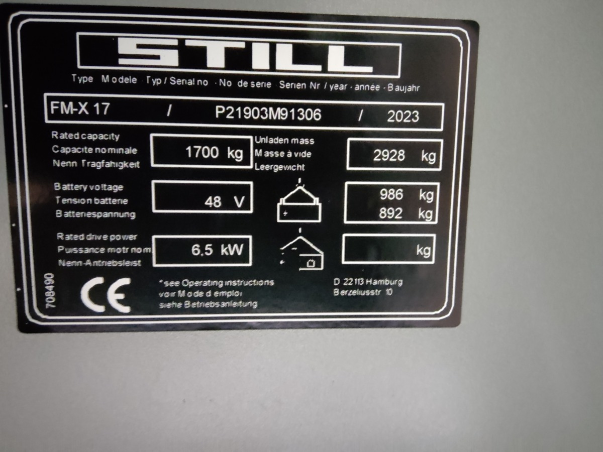 Still FM-X17 - Skjutstativtruck: bild 5 Still FM-X17 - Skjutstativtruck: bild 5