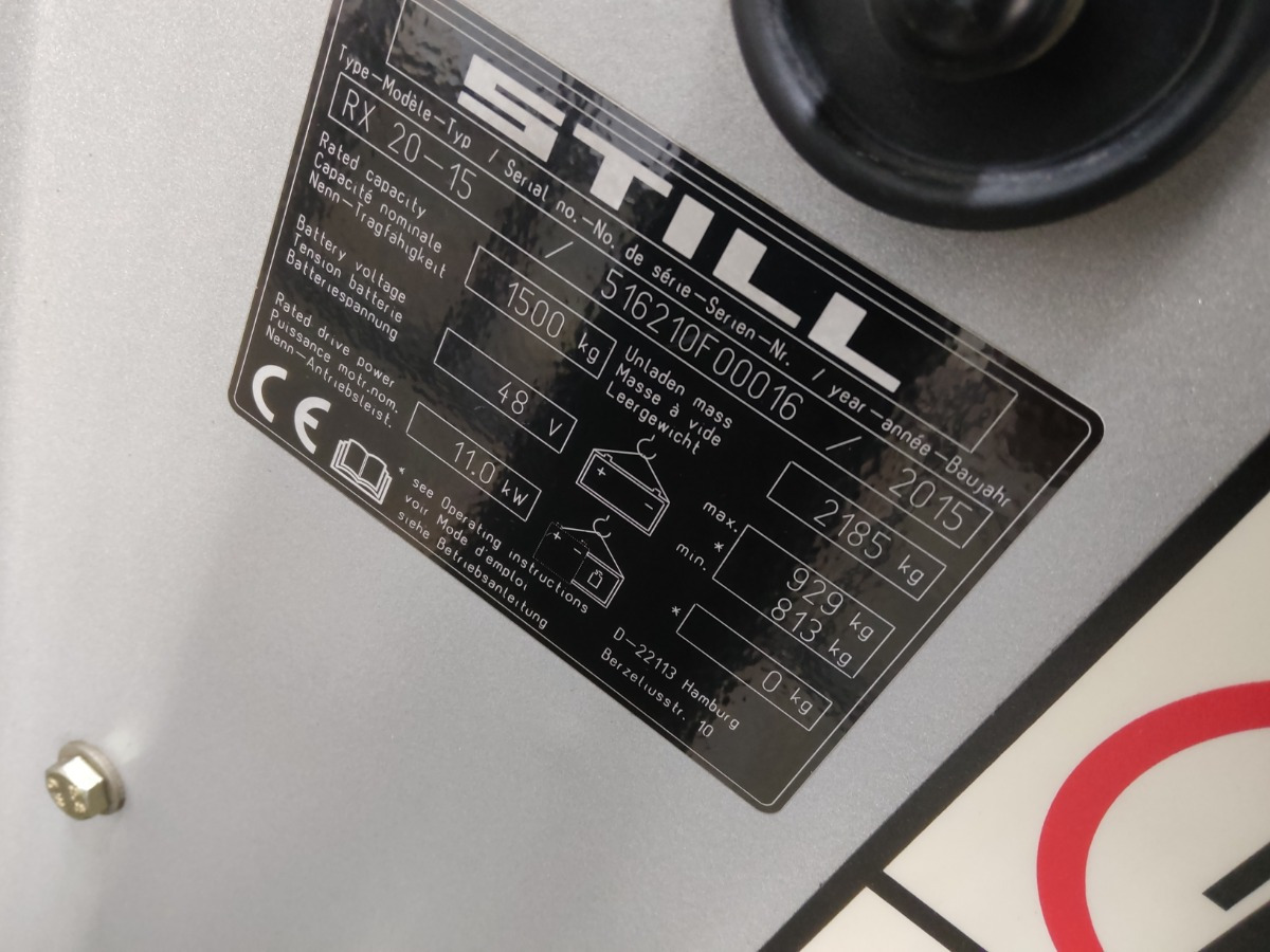 Still RX20-15 - Eltruck: bild 5 Still RX20-15 - Eltruck: bild 5