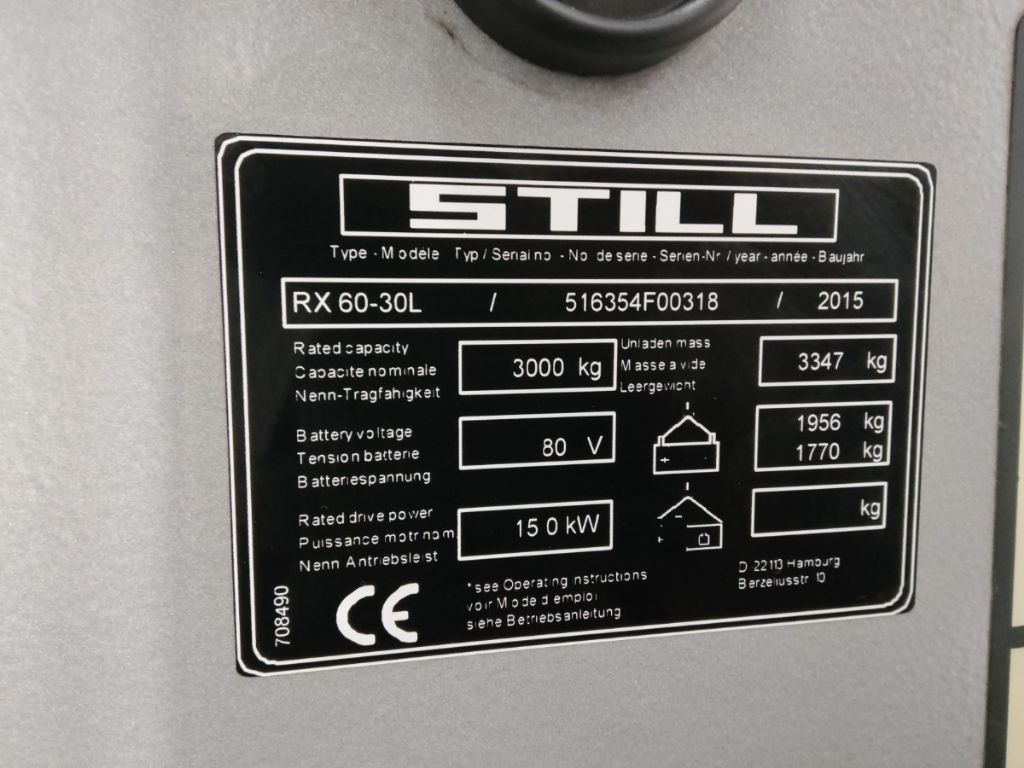 Still RX60-30L - Eltruck: bild 5 Still RX60-30L - Eltruck: bild 5