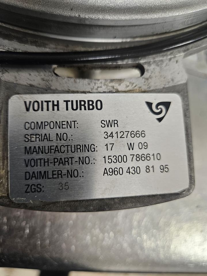 Mercedes Actros MP4 A9604308195 \15300 786610 Voith brake Retarder - Bromsdelar för Lyftkran: bild 2 Mercedes Actros MP4 A9604308195 \15300 786610 Voith brake Retarder - Bromsdelar för Lyftkran: bild 2