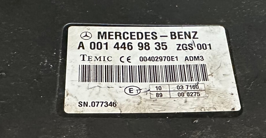 Temic Mercedes Unimog Ecu A0004469835 - Kontrollenhet för Övrig maskin: bild 2 Temic Mercedes Unimog Ecu A0004469835 - Kontrollenhet för Övrig maskin: bild 2