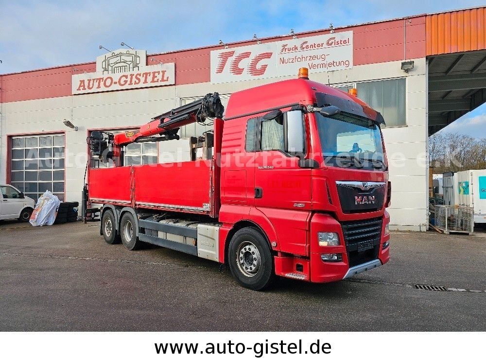 MAN TGX 26.540 6x2LL - Flakbil, Kranbil: bild 1 MAN TGX 26.540 6x2LL - Flakbil, Kranbil: bild 1