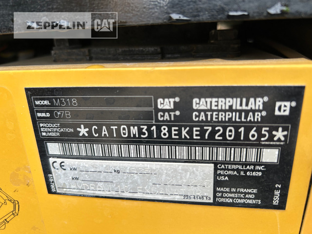 Cat M318-07A - Grävmaskin på däck: bild 5 Cat M318-07A - Grävmaskin på däck: bild 5
